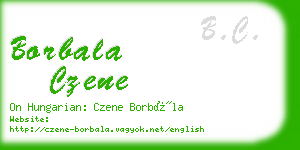 borbala czene business card